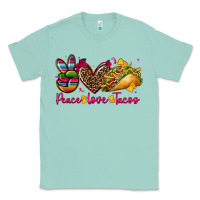 Seafoam peace love tacos Classic Tee - CTS Tumbler Store