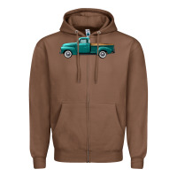 Chestnut western truck left side view Zipper Hoodie - FaDigitalArtStudio