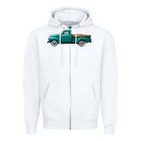 White western truck left side view Zipper Hoodie - FaDigitalArtStudio