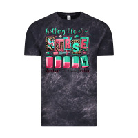Cloud Black battery life of a nurse Vintage Tee - RanaPortraitStore