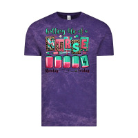 Cloud Purple battery life of a nurse Vintage Tee - RanaPortraitStore