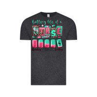 Vintage Black battery life of a nurse Vintage Tee - RanaPortraitStore