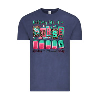 Vintage Denim battery life of a nurse Vintage Tee - RanaPortraitStore