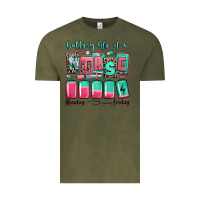 Vintage Olive battery life of a nurse Vintage Tee - RanaPortraitStore