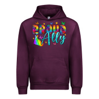 Mauve Wine Western Proud Ally Urban Hoodie - BundleAndBundleShop