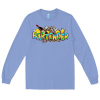 Colony Blue bartender Long Sleeve Tee - Zillion Design Studio