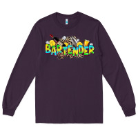 Plum bartender Long Sleeve Tee - Zillion Design Studio