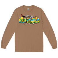 Toasted Coconut bartender Long Sleeve Tee - Zillion Design Studio