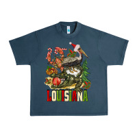 Midnight Navy Christmas Louisiana Urban Heavy Tee - BarkalooDesign