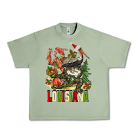 Oil Green Christmas Louisiana Urban Heavy Tee - BarkalooDesign