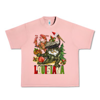 Salmon Christmas Louisiana Urban Heavy Tee - BarkalooDesign