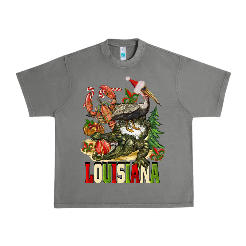 Christmas Louisiana Urban Heavy Tee by BarkalooDesign | Teevron