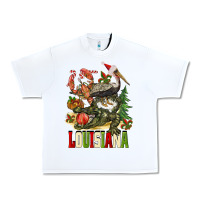 White Christmas Louisiana Urban Heavy Tee - BarkalooDesign