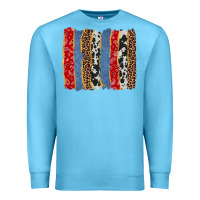 Ocean Blue western brushstroke Premium Sweatshirt - AdoDesignShop