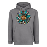 Storm cowhide leopard serape gemstone  sunflower Heavyweight Hoodie - Artiststas