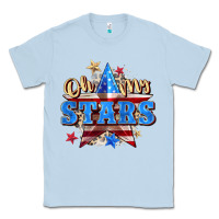 Dusty Blue oh my stars Classic Tee - Zillion Design Studio