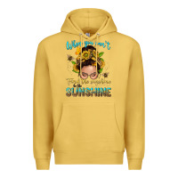 Antique Gold when you cant find the sunshine be the sunshine me Premium Hoodie - NancyCooperArtShop