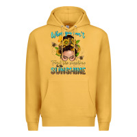 Mustard when you cant find the sunshine be the sunshine me Premium Hoodie - NancyCooperArtShop