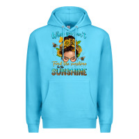 Ocean Blue when you cant find the sunshine be the sunshine me Premium Hoodie - NancyCooperArtShop
