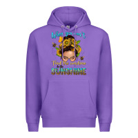 Purple when you cant find the sunshine be the sunshine me Premium Hoodie - NancyCooperArtShop