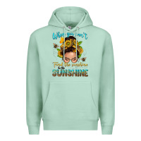 Seafoam when you cant find the sunshine be the sunshine me Premium Hoodie - NancyCooperArtShop