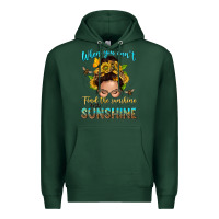 Sports Green when you cant find the sunshine be the sunshine me Premium Hoodie - NancyCooperArtShop