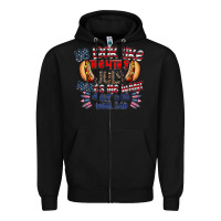 Black you look like the 4th of july makes me want a hot dog weal bad Zipper Hoodie - CowhideDigitalArt
