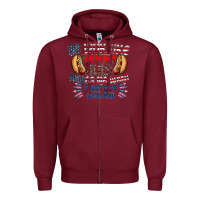 Burgundy you look like the 4th of july makes me want a hot dog weal bad Zipper Hoodie - CowhideDigitalArt