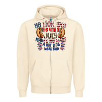 Sandshell you look like the 4th of july makes me want a hot dog weal bad Zipper Hoodie - CowhideDigitalArt