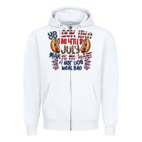 White you look like the 4th of july makes me want a hot dog weal bad Zipper Hoodie - CowhideDigitalArt