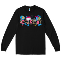 Black secretary Long Sleeve Tee - Zillion Design Studio