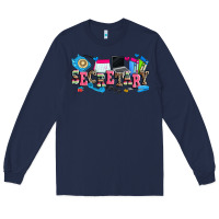 Navy secretary Long Sleeve Tee - Zillion Design Studio