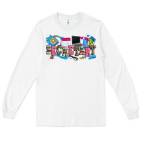 White secretary Long Sleeve Tee - Zillion Design Studio