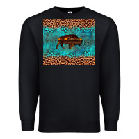 Black bison leopard gemstone Premium Sweatshirt - Artiststas