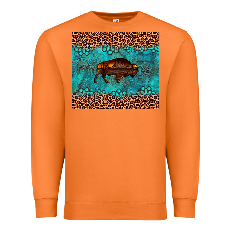 Bison Leopard Gemstone Premium Sweatshirt by Artiststas | Teevron