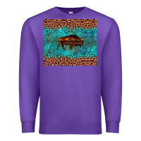 Purple bison leopard gemstone Premium Sweatshirt - Artiststas