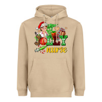 Mushroom jolly nurse with Christmas element Heavyweight Hoodie - AdoDesignShop