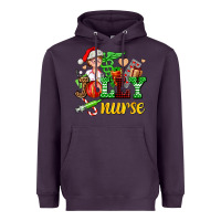 Plum jolly nurse with Christmas element Heavyweight Hoodie - AdoDesignShop