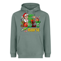 Sage jolly nurse with Christmas element Heavyweight Hoodie - AdoDesignShop