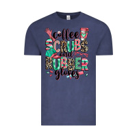 Vintage Denim coffee scrubs and rubber gloves Vintage Tee - RanaPortraitStore