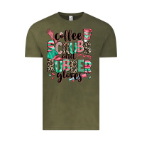Vintage Olive coffee scrubs and rubber gloves Vintage Tee - RanaPortraitStore