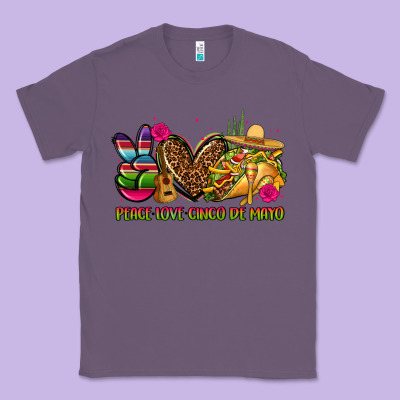 Peace Love Cinco De Mayo Classic Tee Designed By Cts Tumbler Store