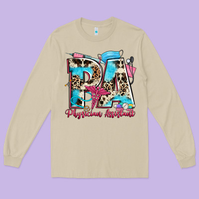 Pa Physician Assistant Long Sleeve Tee Designed By Zillion Design Studio