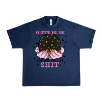 Navy my crystal ball says you are full of Urban Heavy Tee - Zillion Design Studio