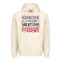 Sandshell somebody's loud mouth wrestling mama Premium Hoodie - MaliasSmallBusiness