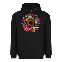 Black tie dye leopard sunflower Heavyweight Hoodie - Artiststas