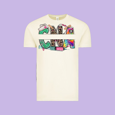 Vintage Tee custom name cna nurse
