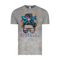 Cloud Rock dog mama messy bun Vintage Tee - BarkalooDesign