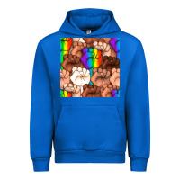 Cobalt Pride lgbtq fists seamless pattern Urban Hoodie - BundleAndBundleShop