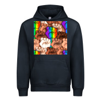 Navy Pride lgbtq fists seamless pattern Urban Hoodie - BundleAndBundleShop